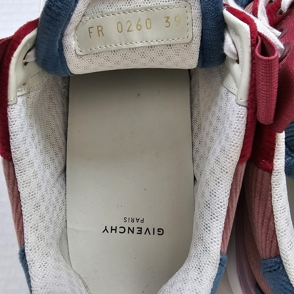 GIVENCHY WING Multicolor Cord Velvet Sneakers Size 39 - Picture 7 of 16